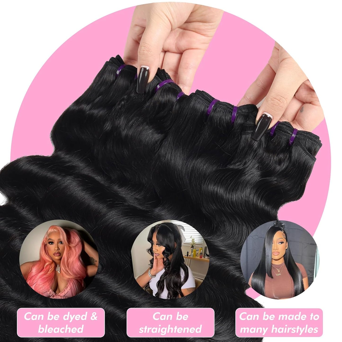 Silky Wave Bundle — 100% Human Hair Extensions