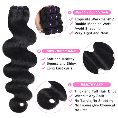 Silky Wave Bundle — 100% Human Hair Extensions