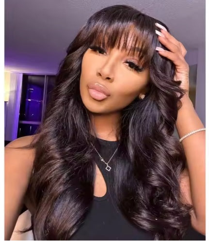 Ready-to-Wear Luxe — Glueless Lace Wig with Bangs"